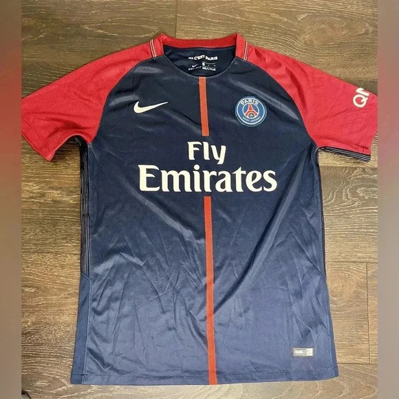 PSG Paris Saint-Germain 2017 2018 Home Jersey Men's Medium - Picture 1 of 5